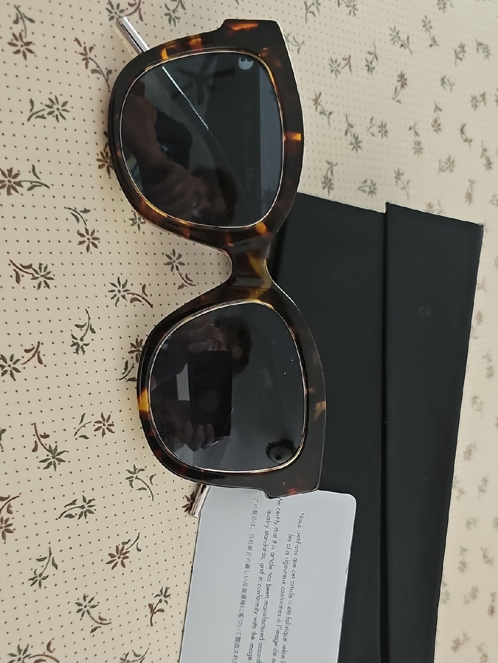 Very Dior Tortoiseshell Square Sunglasses - Dark Lenses